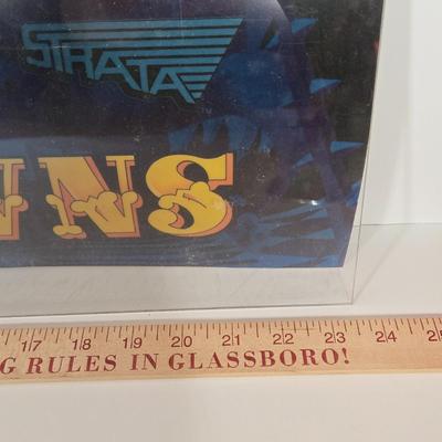 LOT 80B: Bust-A-Move Again Ex, Ninja Clowns, and Police Trainer Pinball Machine Marquees