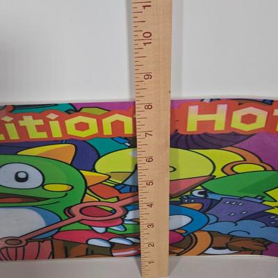 LOT 80B: Bust-A-Move Again Ex, Ninja Clowns, and Police Trainer Pinball Machine Marquees