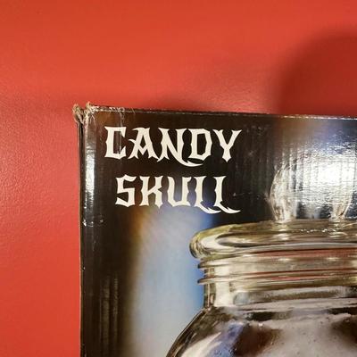 LOT 81C: Jack Skellington Light Up Yard Decor & Candy Skull Beverage Dispenser