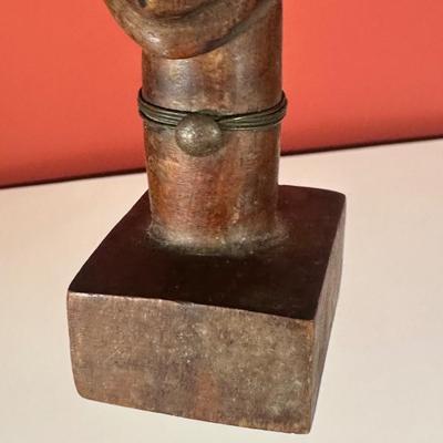 LOT 85C: Three Vintage Hand Carved Wooden African Heads