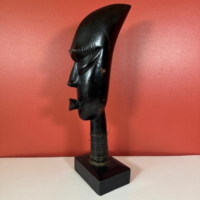 LOT 85C: Three Vintage Hand Carved Wooden African Heads