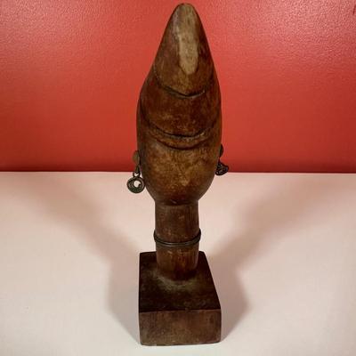 LOT 85C: Three Vintage Hand Carved Wooden African Heads