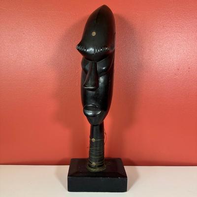 LOT 85C: Three Vintage Hand Carved Wooden African Heads