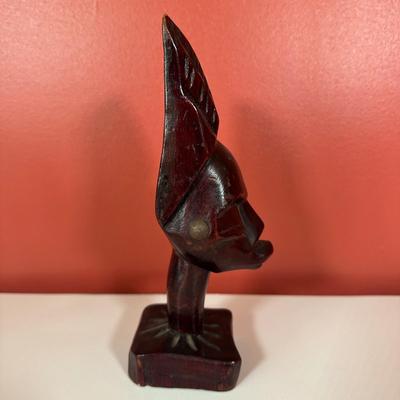 LOT 85C: Three Vintage Hand Carved Wooden African Heads