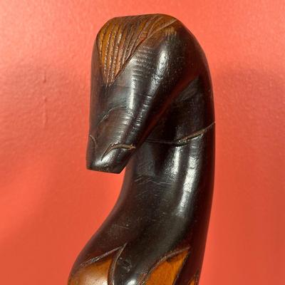 LOT 86C: Three Vintage Hand Carved Wooden African Heads