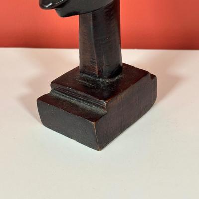 LOT 86C: Three Vintage Hand Carved Wooden African Heads