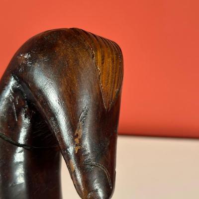 LOT 86C: Three Vintage Hand Carved Wooden African Heads