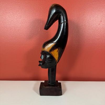 LOT 86C: Three Vintage Hand Carved Wooden African Heads