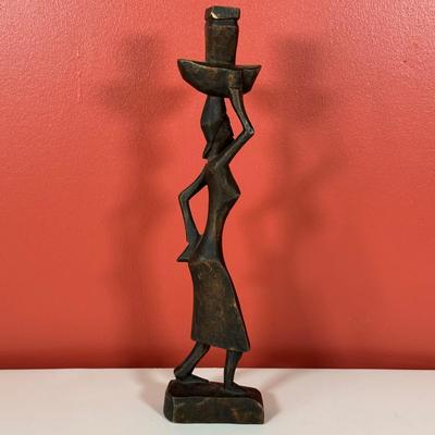 LOT 87C: Vintage African Hand Carved Wooden Figures