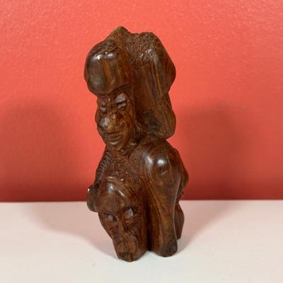 LOT 87C: Vintage African Hand Carved Wooden Figures