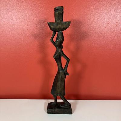 LOT 87C: Vintage African Hand Carved Wooden Figures