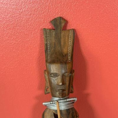 LOT 87C: Vintage African Hand Carved Wooden Figures