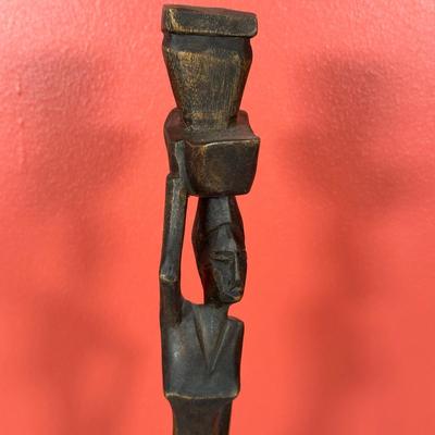 LOT 87C: Vintage African Hand Carved Wooden Figures