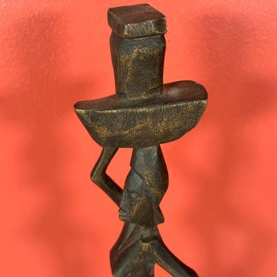 LOT 87C: Vintage African Hand Carved Wooden Figures