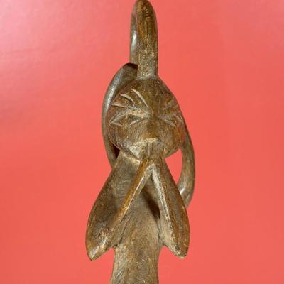 LOT 87C: Vintage African Hand Carved Wooden Figures