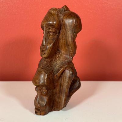 LOT 87C: Vintage African Hand Carved Wooden Figures