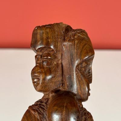 LOT 87C: Vintage African Hand Carved Wooden Figures