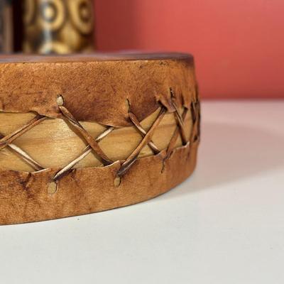 LOT 88C: Vintage Instruments - African Finger Piano, Bamboo Split Drum & More