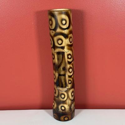 LOT 88C: Vintage Instruments - African Finger Piano, Bamboo Split Drum & More