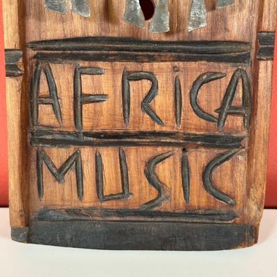LOT 88C: Vintage Instruments - African Finger Piano, Bamboo Split Drum & More