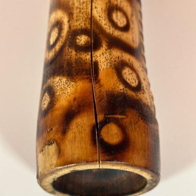 LOT 88C: Vintage Instruments - African Finger Piano, Bamboo Split Drum & More