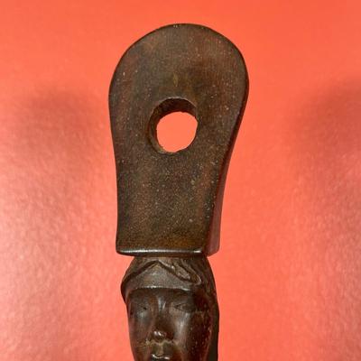 LOT 89C: Vintage Hand Carved Wooden Offering Bowl