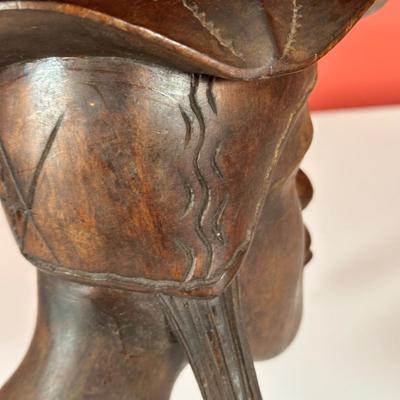 LOT 89C: Vintage Hand Carved Wooden Offering Bowl