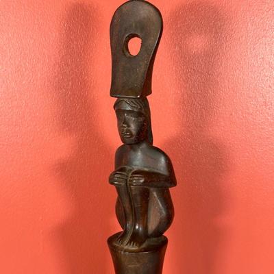 LOT 89C: Vintage Hand Carved Wooden Offering Bowl