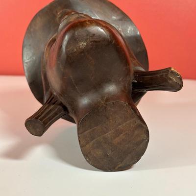 LOT 89C: Vintage Hand Carved Wooden Offering Bowl