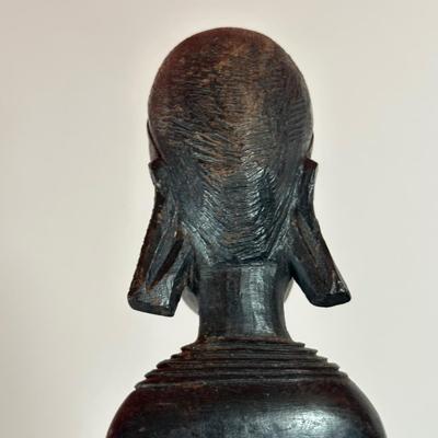 LOT 90C: Three Vintage Hand Carved African Women Figurines