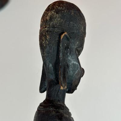 LOT 90C: Three Vintage Hand Carved African Women Figurines