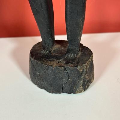 LOT 90C: Three Vintage Hand Carved African Women Figurines