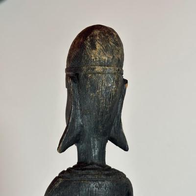 LOT 90C: Three Vintage Hand Carved African Women Figurines