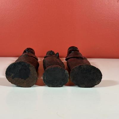 LOT 90C: Three Vintage Hand Carved African Women Figurines