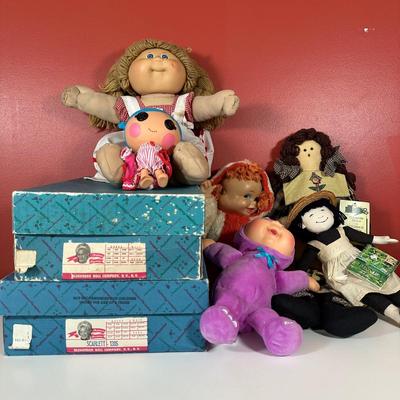 LOT 91C: Doll Collection - Madam Alexander Dolls in Box, Cabbage Patch Kids, Country Girl & More