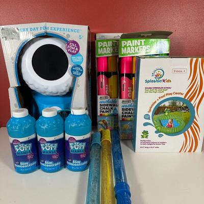 LOT 92C: Fom Mania Fomalanche in Box, Sprinkler Pool Play Center & More Kids Toys