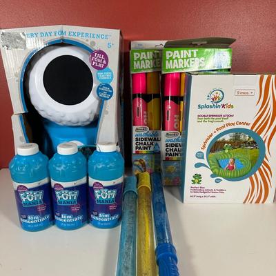 LOT 92C: Fom Mania Fomalanche in Box, Sprinkler Pool Play Center & More Kids Toys