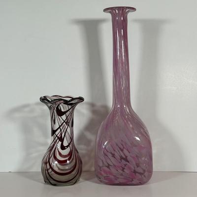 LOT 99C: Art Glass Vases