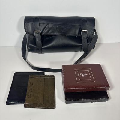 LOT 100C: Harley Davidson Leather Bag, Christian Dior Wallet & More Wallets