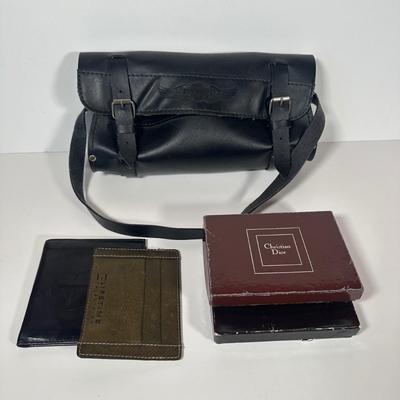 LOT 100C: Harley Davidson Leather Bag, Christian Dior Wallet & More Wallets
