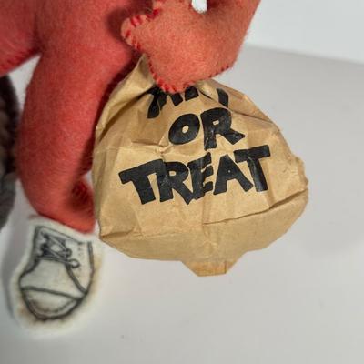 LOT 102C: Vintage Halloween Decor - Annalee Devil Kid/Ghost Mouse & More