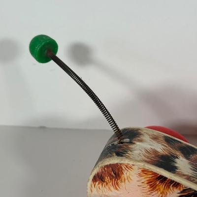 LOT 103C: Vintage Children’s Toys - Fisher Price 1965 Jolly Jalopy & Little Snoopy pull toys, Joanne Fox Jack in the Box & More