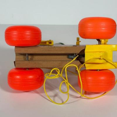 LOT 103C: Vintage Children’s Toys - Fisher Price 1965 Jolly Jalopy & Little Snoopy pull toys, Joanne Fox Jack in the Box & More