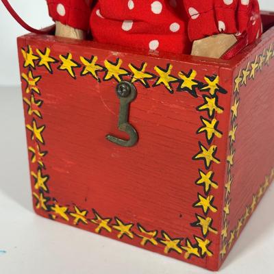 LOT 103C: Vintage Children’s Toys - Fisher Price 1965 Jolly Jalopy & Little Snoopy pull toys, Joanne Fox Jack in the Box & More