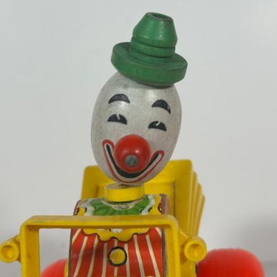 LOT 103C: Vintage Children’s Toys - Fisher Price 1965 Jolly Jalopy & Little Snoopy pull toys, Joanne Fox Jack in the Box & More