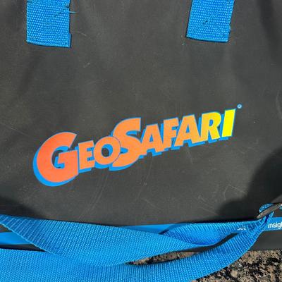 LOT 104C: Vintage GeoSafari Electronic Learning System w/ Cards & Bag