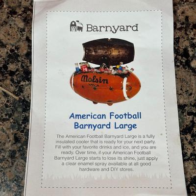 LOT 105C: Vintage American Football Barnyard Large Insulated Cooler