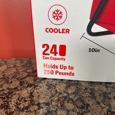 LOT 106C: Camping Lot! Budweiser Wireless Speaker Cooler Chair in Box, Picnic Basket, Military Compass & More