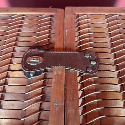 LOT 106C: Camping Lot! Budweiser Wireless Speaker Cooler Chair in Box, Picnic Basket, Military Compass & More