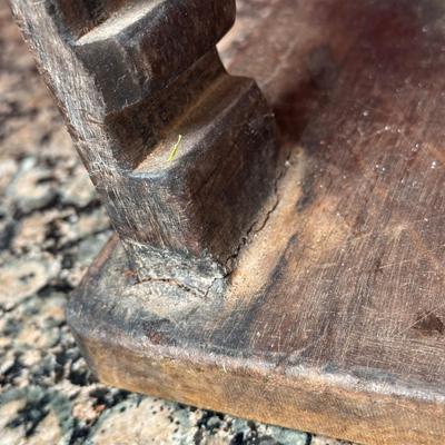 LOT 107C: African Hand Carved Wooden Cd Holder